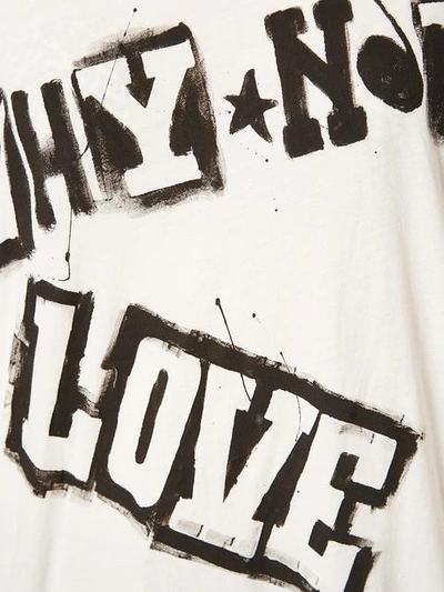 Shop Faith Connexion 'love' Print T-shirt - White