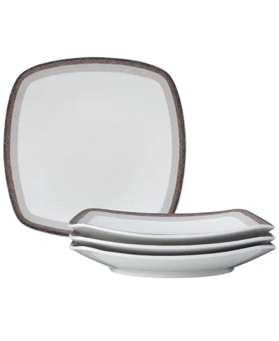 Noritake Colorscapes Layers Square Dinner Plate Set Of 4, 10.75"