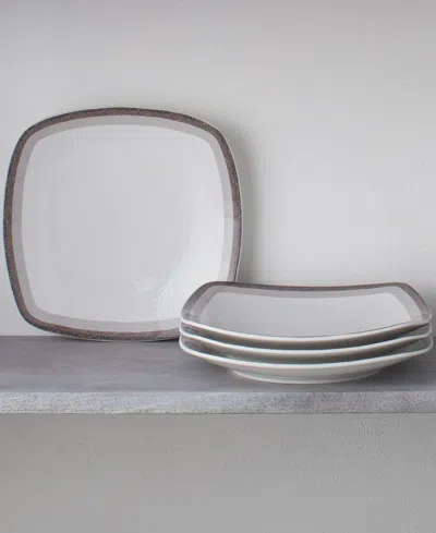 Noritake Colorscapes Layers Square Dinner Plate Set Of 4, 10.75"