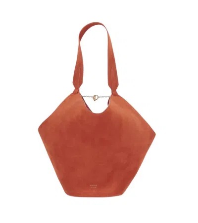 Khaite Orange Lotus Small Tote