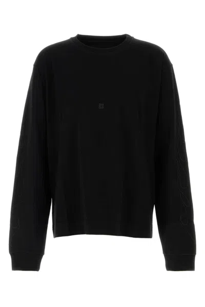 Givenchy Jersey-knit Crew-neck Sweatshirt In Black