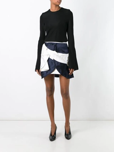 Shop Jw Anderson Orbital Layered Mini Skirt - White
