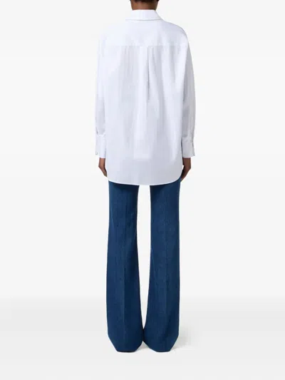 Elisabetta Franchi White Oversize Shirt In White