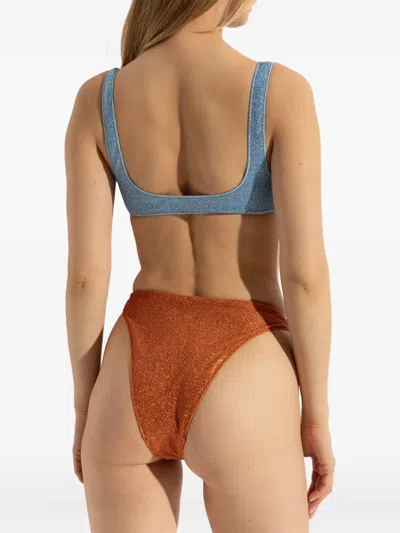 闪亮双色比基尼套装