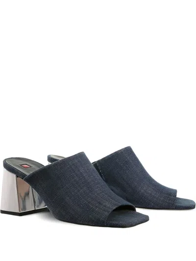 Hogl 70mm Joyce Denim Open-toe Mules