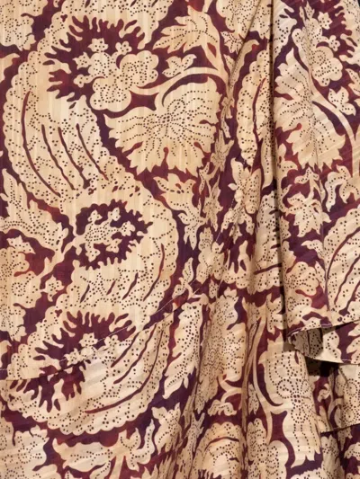 花卉印花不对称半身裙