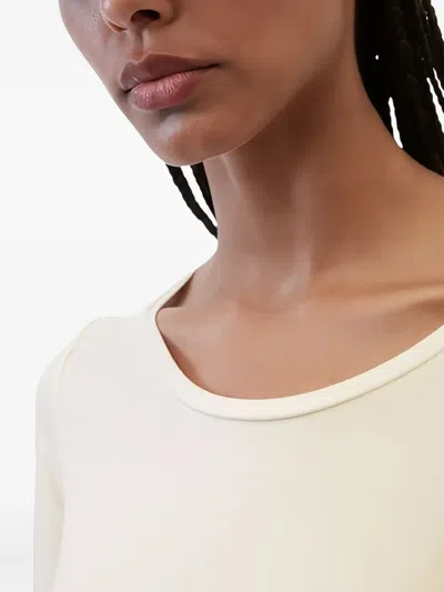 Marc O'polo Scoop-neck Short-sleeve T-shirt In White