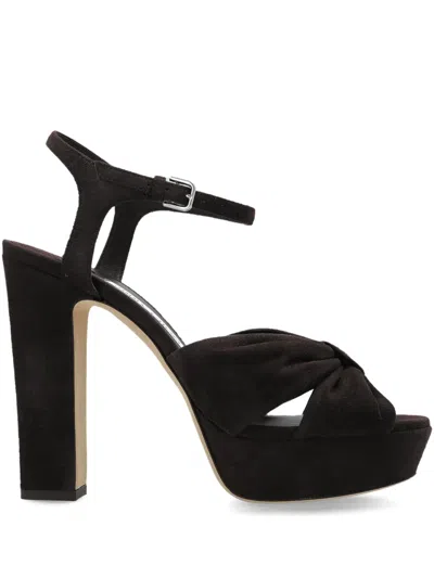 Jimmy Choo Kesia 120 Crystal-embellished Velvet Platform Sandals