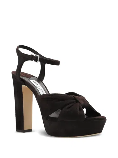 Jimmy Choo Kesia 120 Crystal-embellished Velvet Platform Sandals