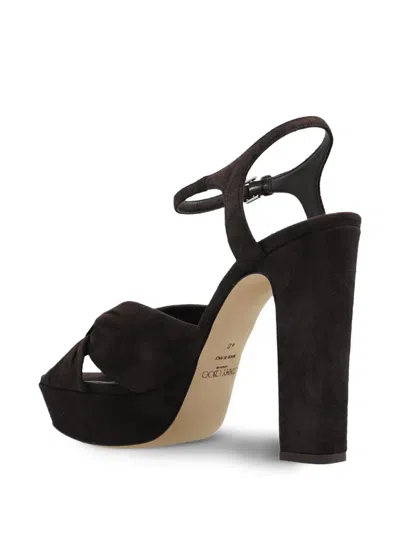 Jimmy Choo Kesia 120 Crystal-embellished Velvet Platform Sandals