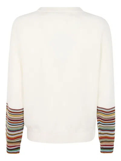 Paul Smith White Merino Wool Sweaters In Neutral