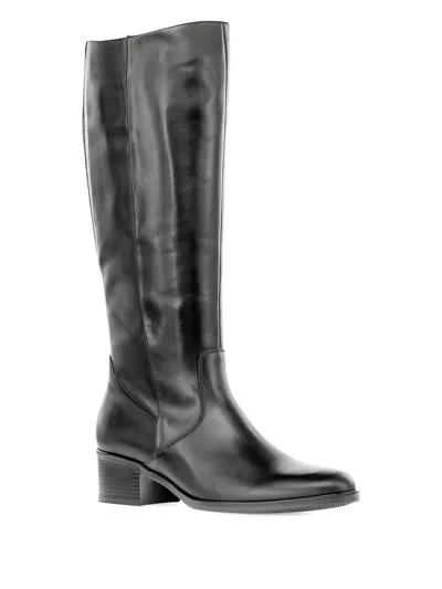 Gabor 50mm Isla Leather Boots In Black