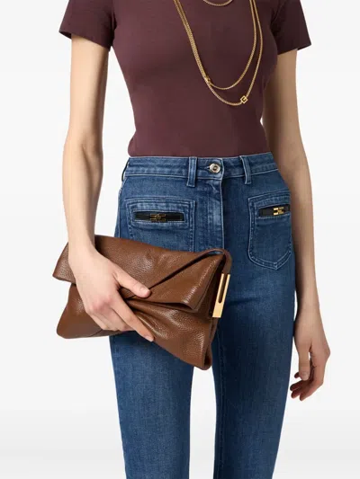 Elisabetta Franchi Signature Shoulder Bag Top Handle