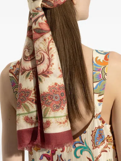 Etro Paisley Patterned Scarf In Multi