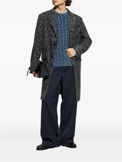 Etro Paisley-patterned Long Coat In Multi