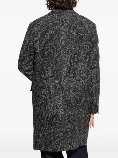 Etro Paisley-patterned Long Coat In Multi