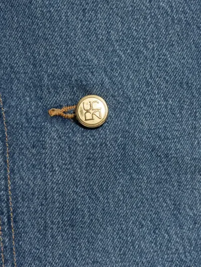 Ulla Johnson Clara Mini Denim Skirt In Danube In Brown