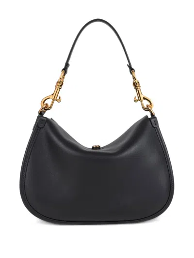 Etro Medium Pony Shoulder Bag In Black