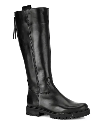 Gabor Leather Boots In Black