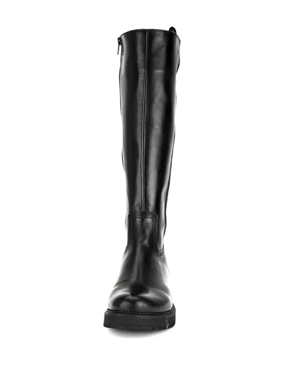Gabor Leather Boots In Black