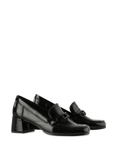 Hogl Helen Block-heel Patent Loafers