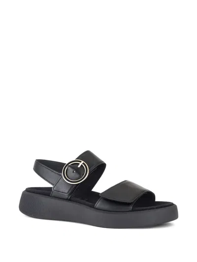Gabor Platform Slingback Sandals In Black