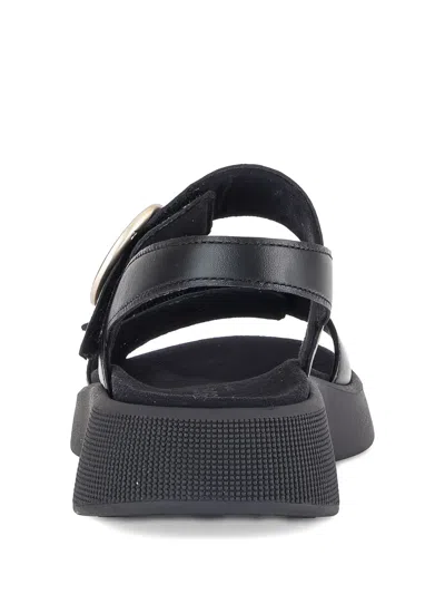 Gabor Platform Slingback Sandals In Black