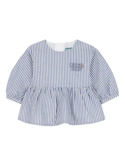 Kenzo Striped Two-piece Set In Blue