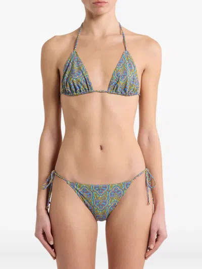 Etro Paisley-print Bikini In Multi
