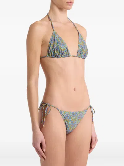 Etro Paisley-print Bikini In Multi