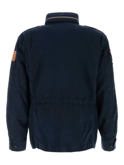 Polo Ralph Lauren Dark Blue Denim Jacket In Black