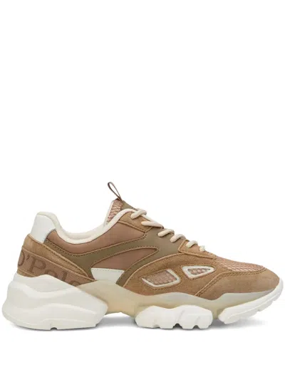 Marc O'polo Julia Mesh Panelled Chunky Sneakers In Brown