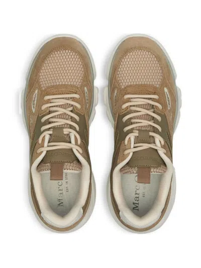 Marc O'polo Julia Mesh Panelled Chunky Sneakers In Brown
