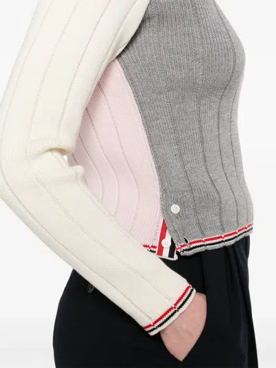 Thom Browne Virgin Wool Sweater In Gray