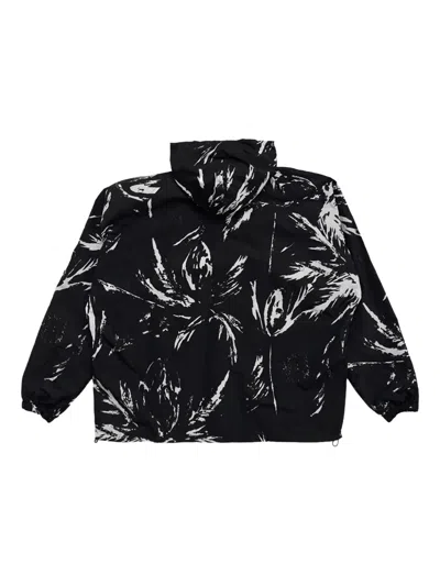 Wales Bonner Althea Mcnish Bloom Print Anorak In Black