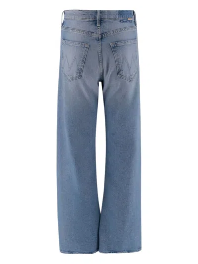Mother The Ditcher Hover Cropped Jeans In Blue