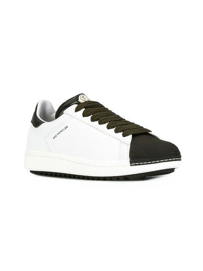 Shop Moncler Colour Block Sneakers - White