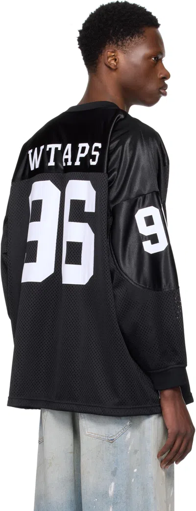 Wtaps Black 'xray 96' Netminder Ls T-shirt In Black