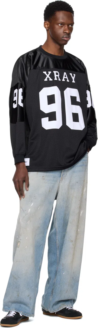 Wtaps Black 'xray 96' Netminder Ls T-shirt In Black