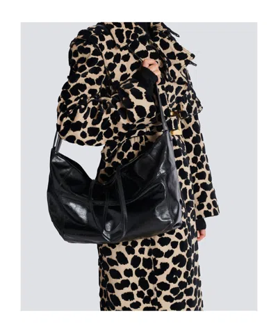 Balmain Rectangular Tote Bag Shoulder Strap In Black