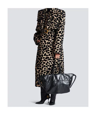 Balmain Rectangular Tote Bag Shoulder Strap In Black