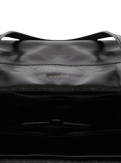 Balmain Rectangular Tote Bag Shoulder Strap In Black