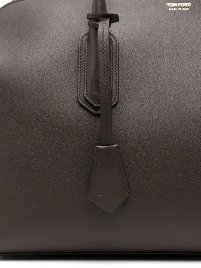 Tom Ford Alexander Large Shoulder Bag In Natural Grain Leather