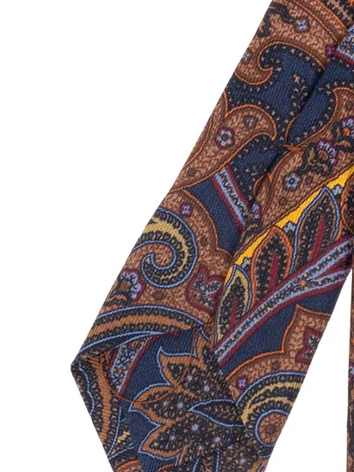 Etro Paisley-print Silk Tie In Multi