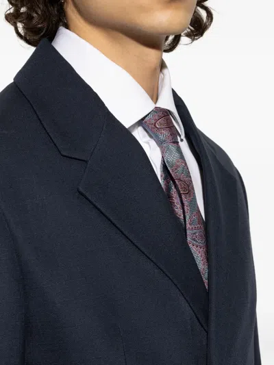 Etro Paisley-pattern Silk Tie In Purple