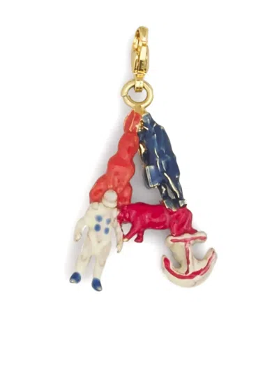 Marni Alphabet "a" Charm Keyring In Multi