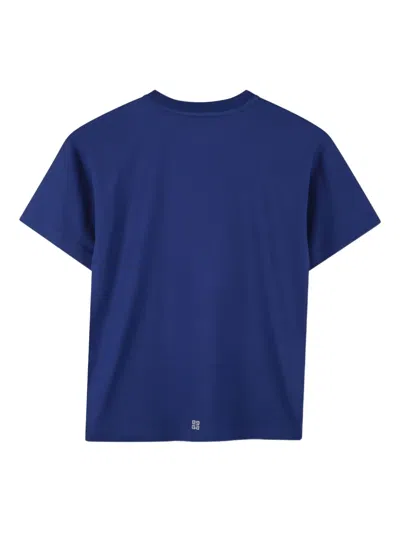 Givenchy Slogan-print T-shirt In Blue