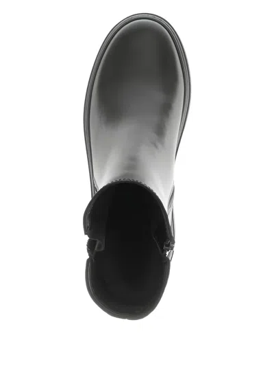 Gabor Leather Ankle Boots In Black