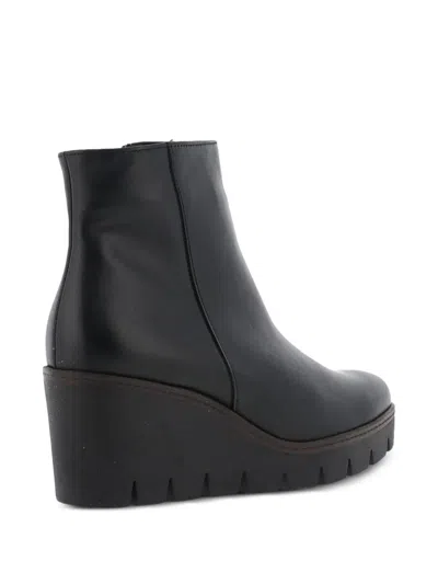 Gabor 50mm Utopia Wedge Ankle Boots In Black