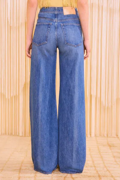 Ulla Johnson The Bianca Wide Leg Jean In Danube In Blue